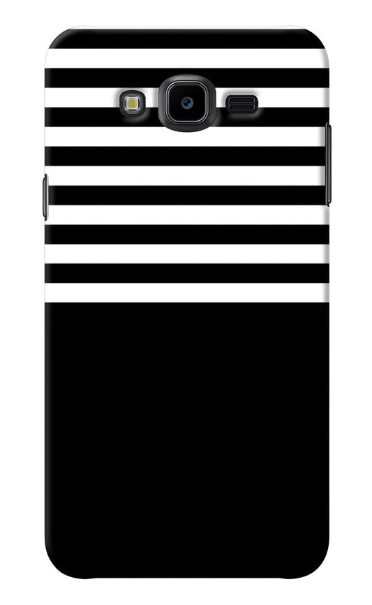Black and White Print Samsung J7 Nxt Back Cover