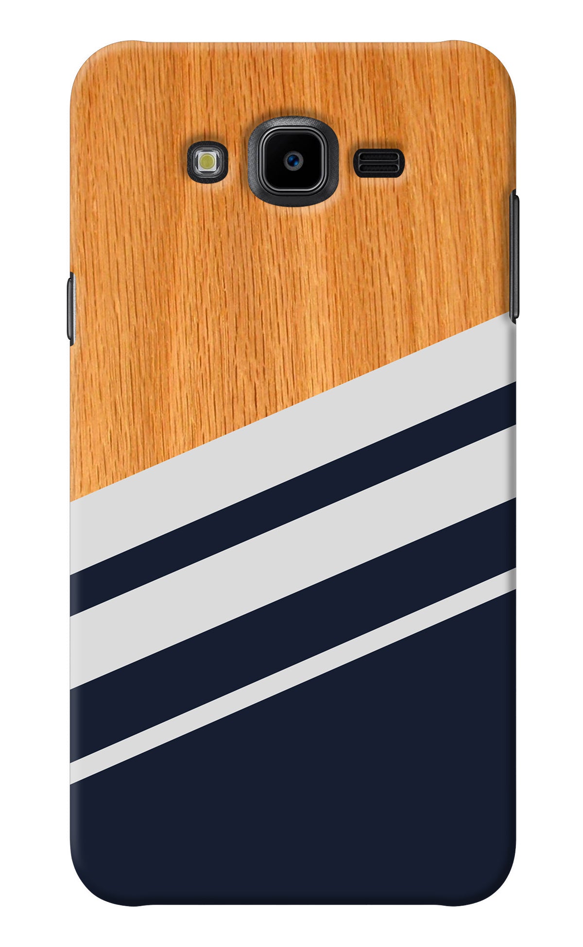 Blue and white wooden Samsung J7 Nxt Back Cover