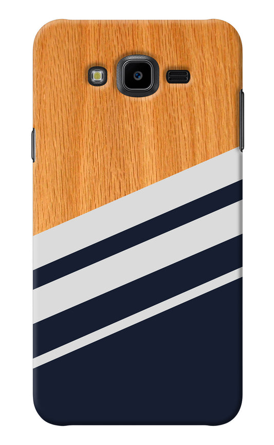 Blue and white wooden Samsung J7 Nxt Back Cover