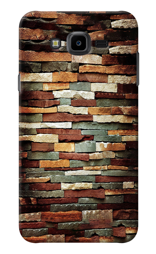 Bricks Pattern Samsung J7 Nxt Back Cover