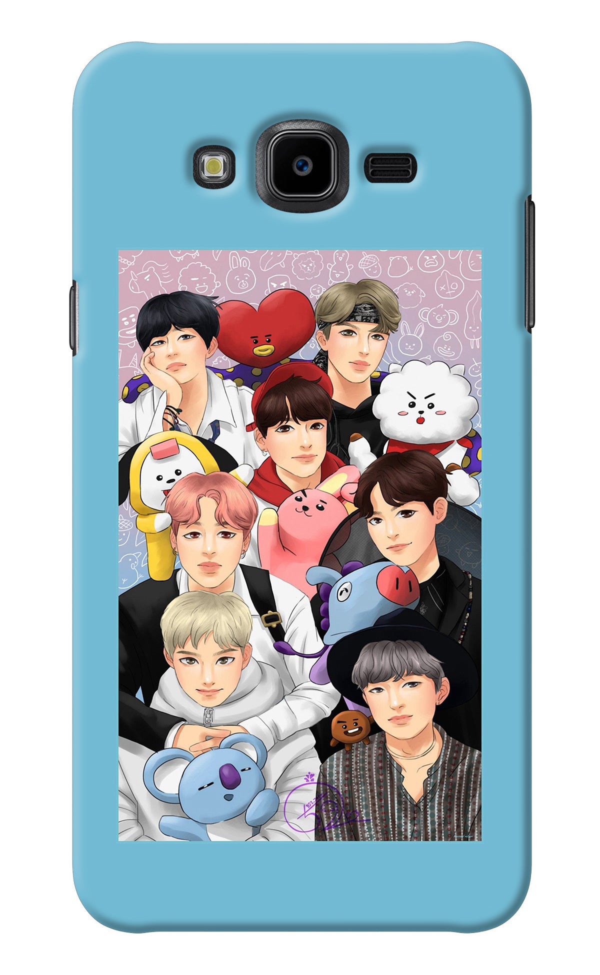 BTS with animals Samsung J7 Nxt Back Cover