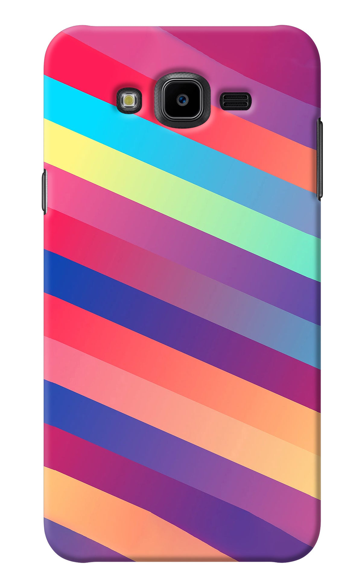 Stripes color Samsung J7 Nxt Back Cover