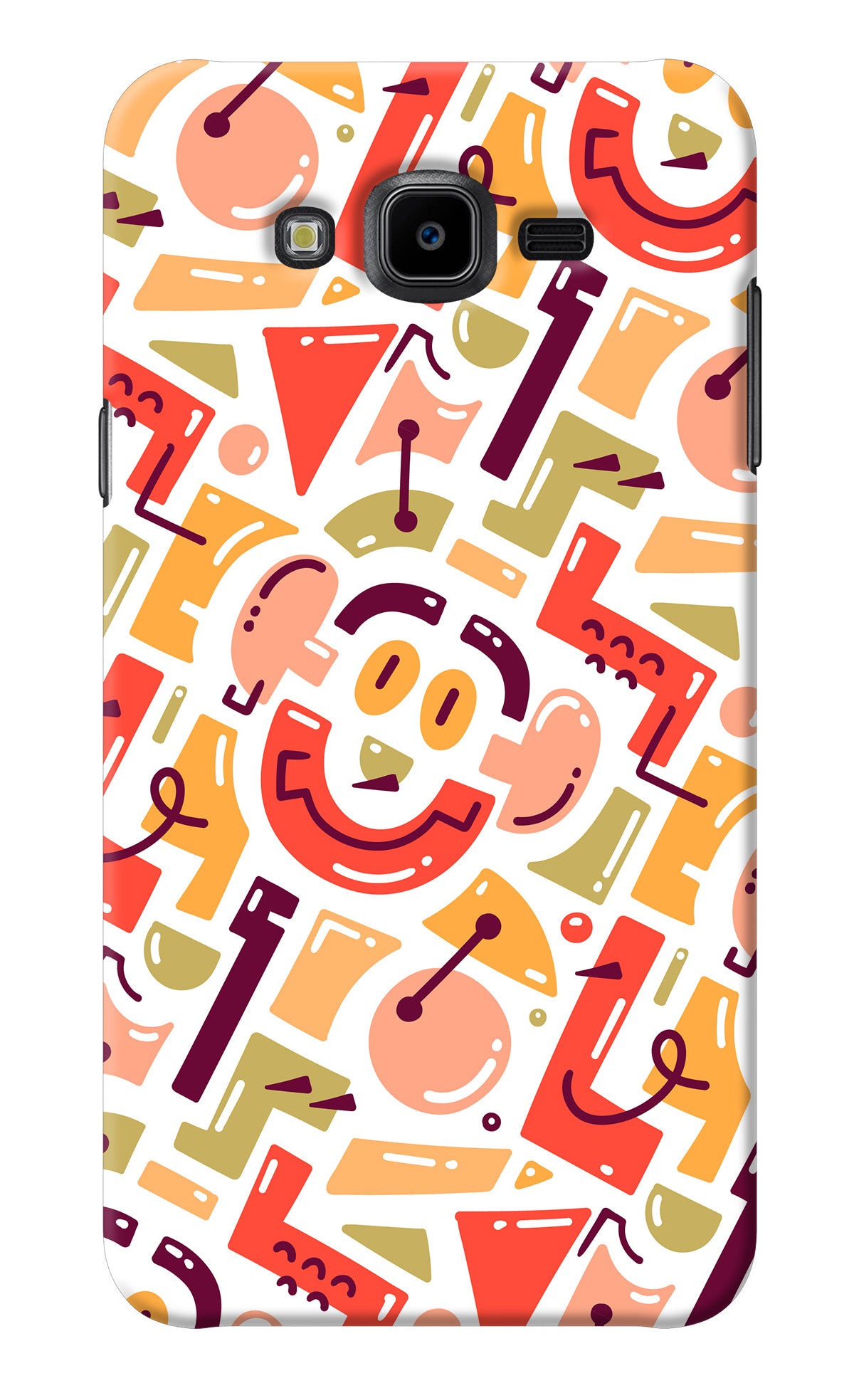 Doodle Pattern Samsung J7 Nxt Back Cover