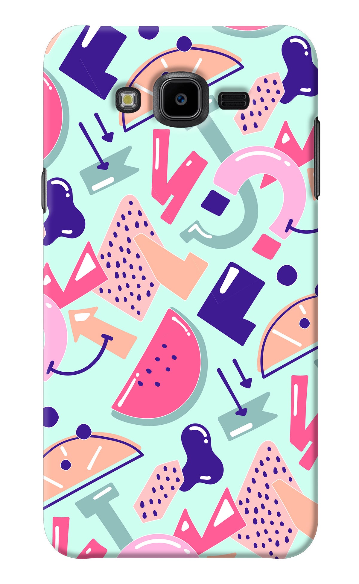 Doodle Pattern Samsung J7 Nxt Back Cover