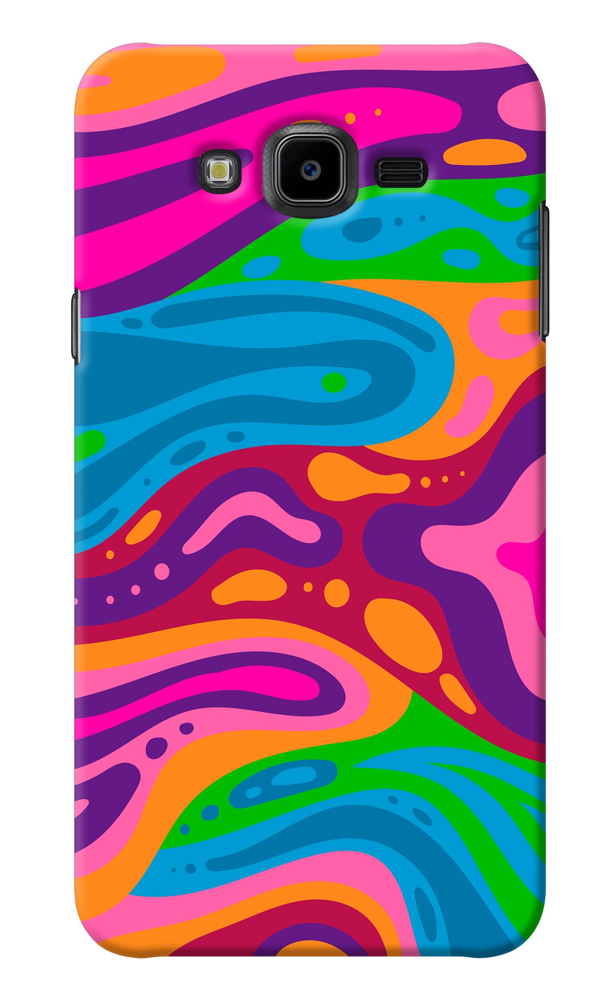 Trippy Pattern Samsung J7 Nxt Back Cover