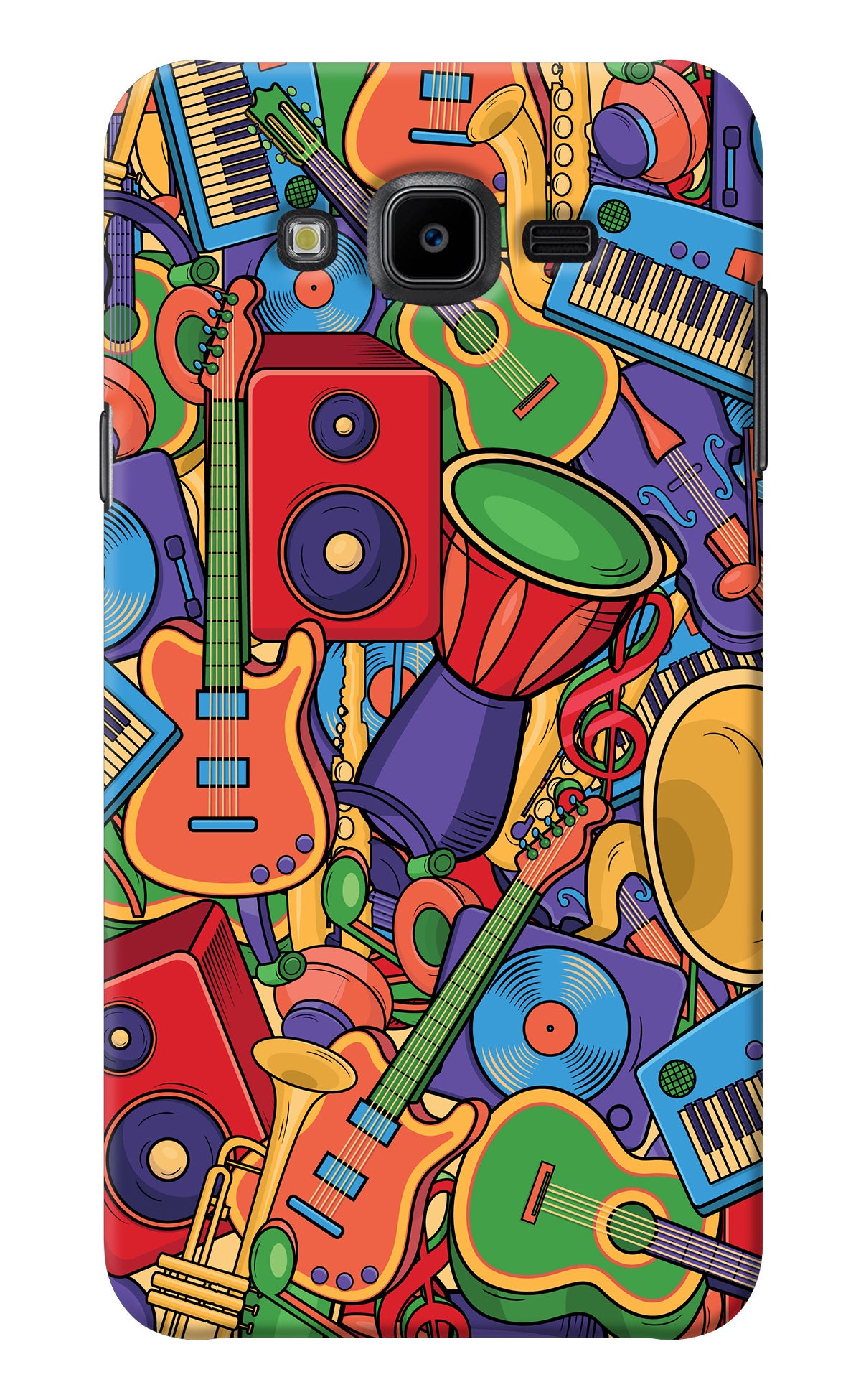 Music Instrument Doodle Samsung J7 Nxt Back Cover
