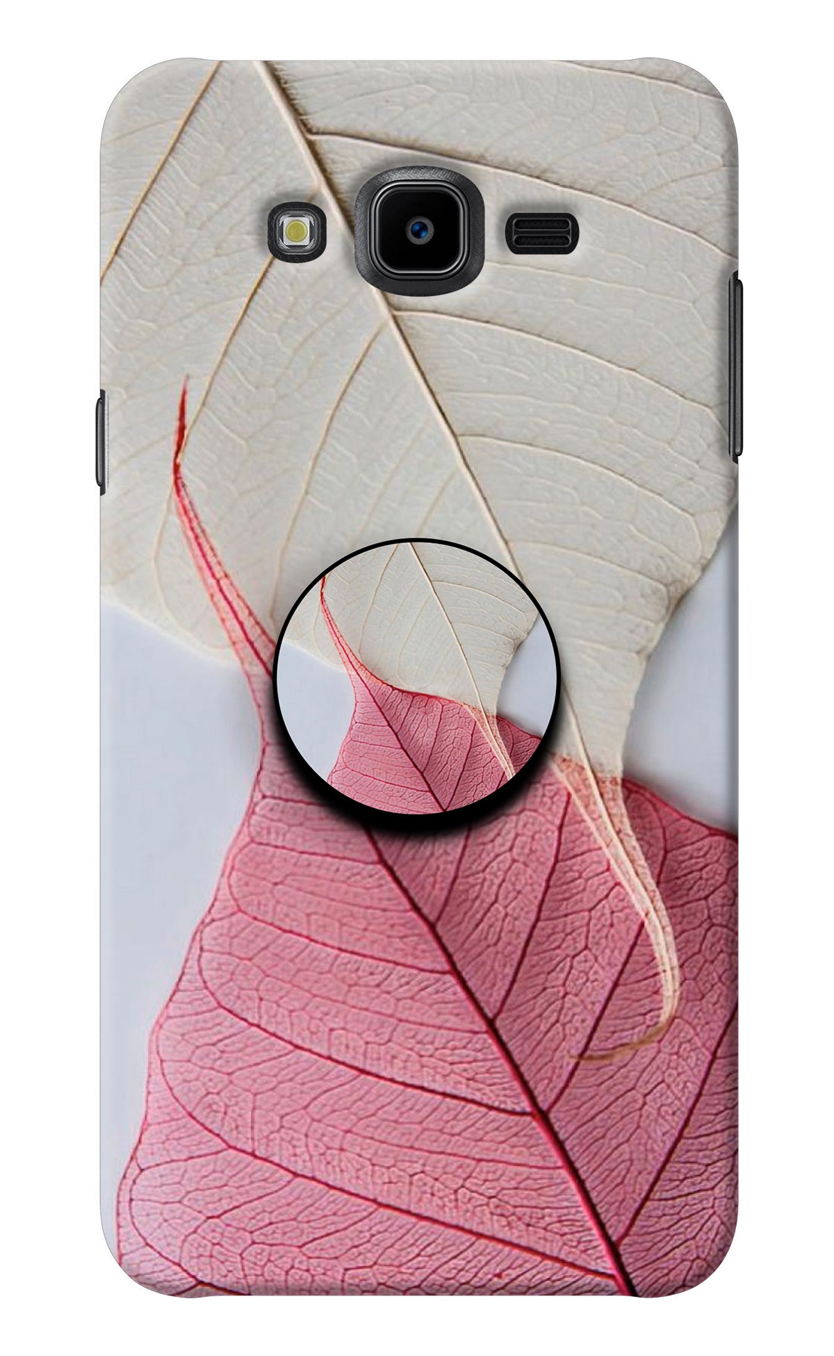 White Pink Leaf Samsung J7 Nxt Pop Case