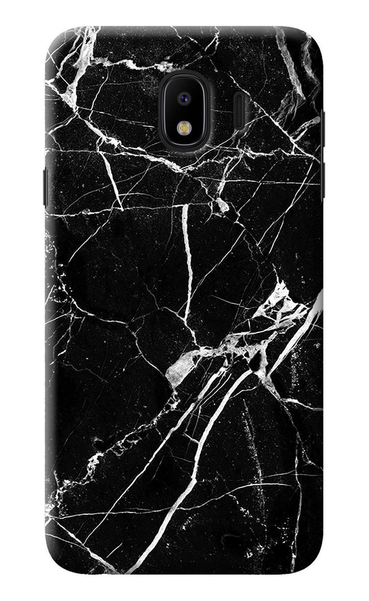Black Marble Pattern Samsung J4 Back Cover