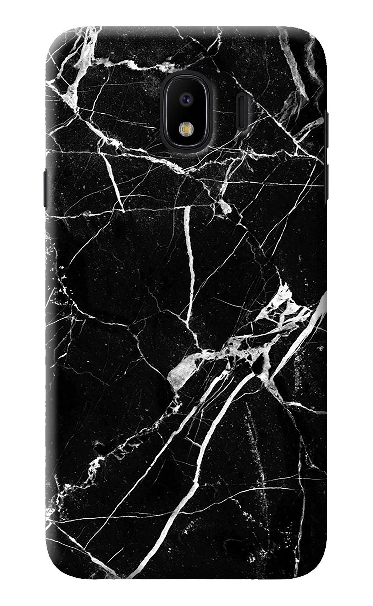 Black Marble Pattern Samsung J4 Back Cover