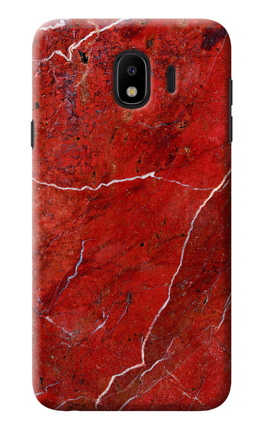 Red Marble Design Samsung J4 Back Cover