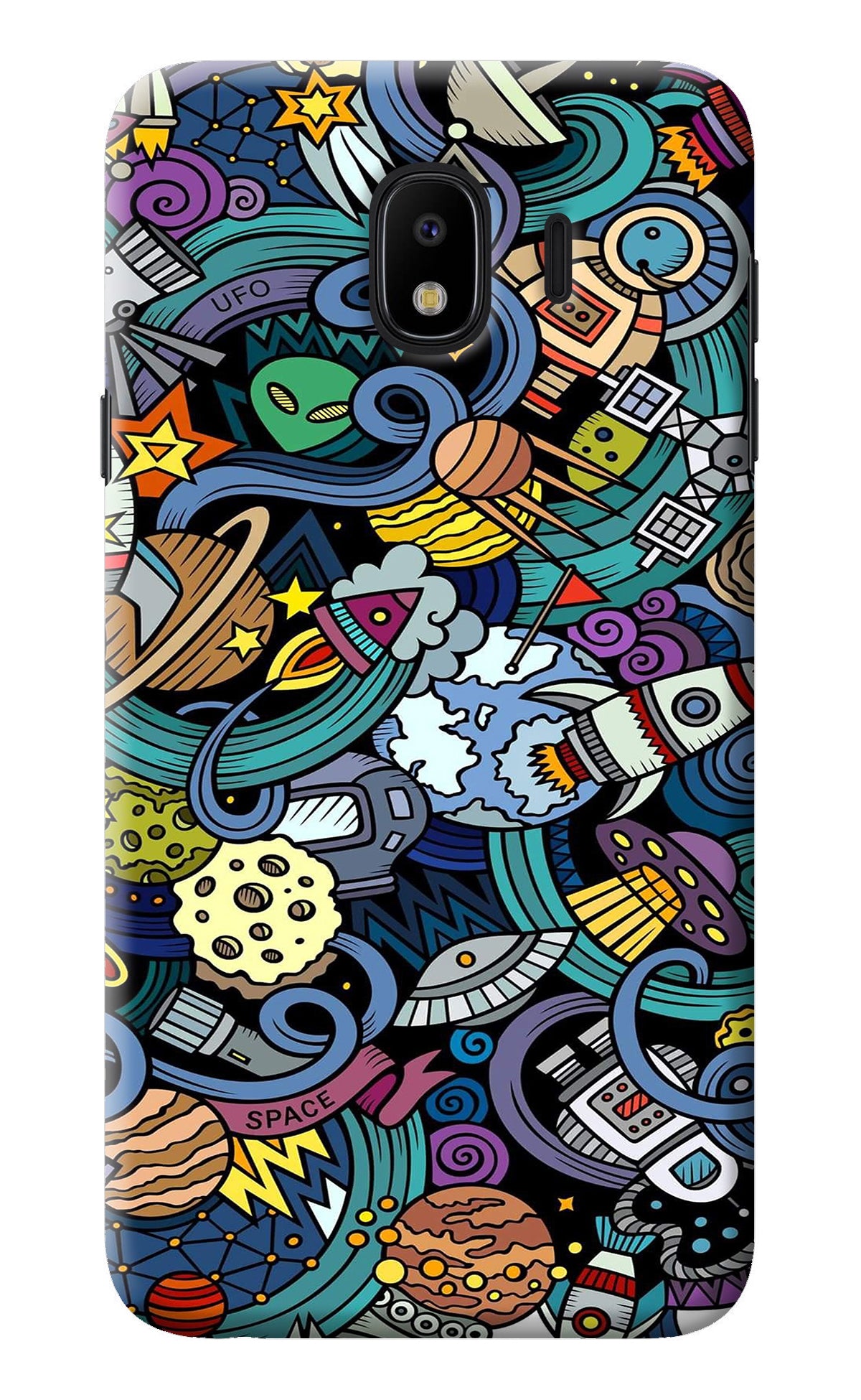 Space Abstract Samsung J4 Back Cover