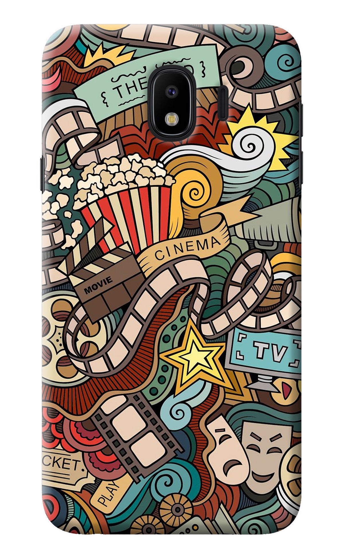 Cinema Abstract Samsung J4 Back Cover