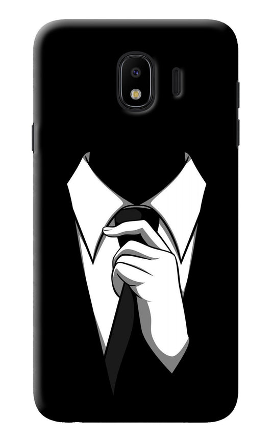 Black Tie Samsung J4 Back Cover
