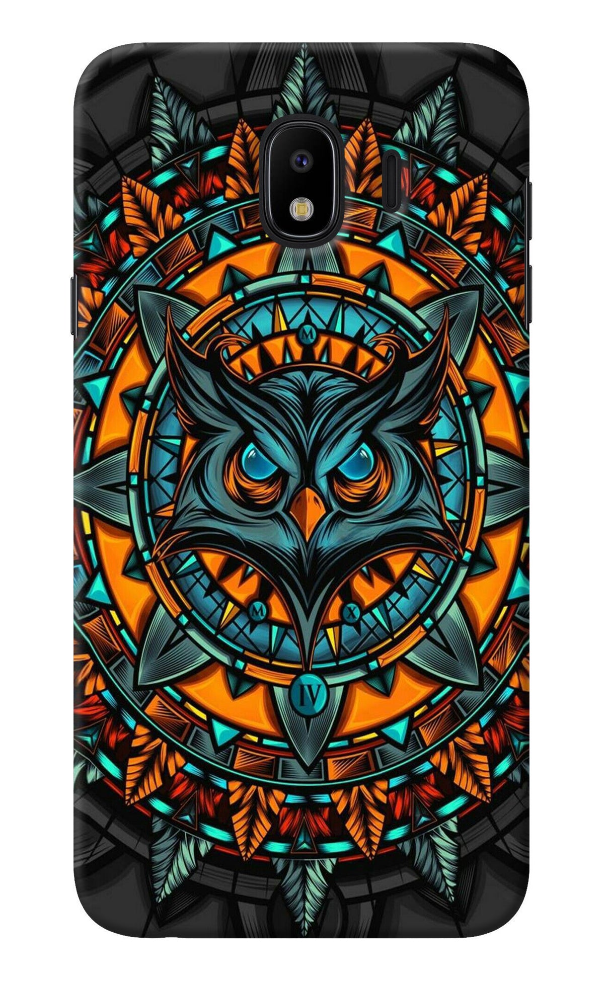 Angry Owl Art Samsung J4 Back Cover