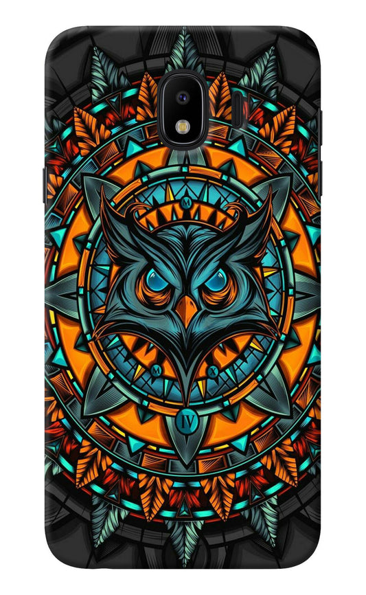 Angry Owl Art Samsung J4 Back Cover