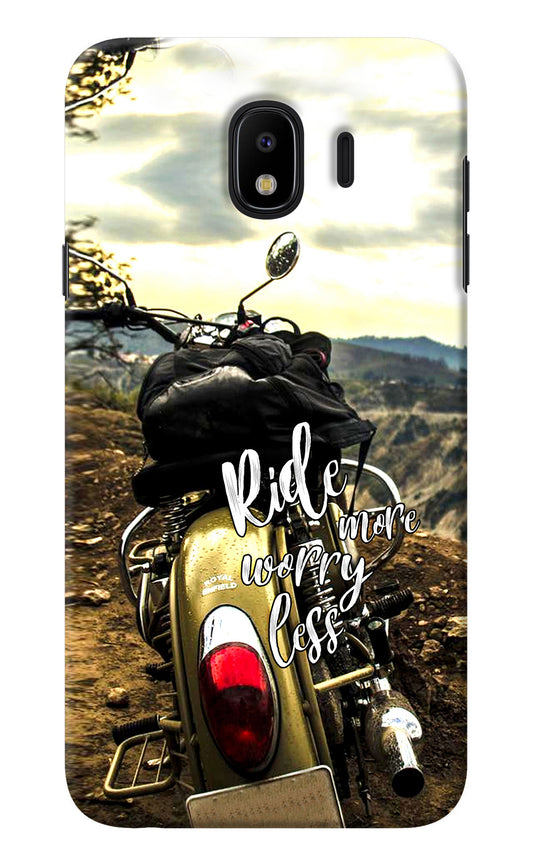 Ride More Worry Less Samsung J4 Back Cover
