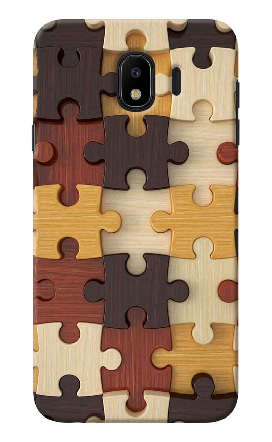 Wooden Puzzle Samsung J4 Back Cover