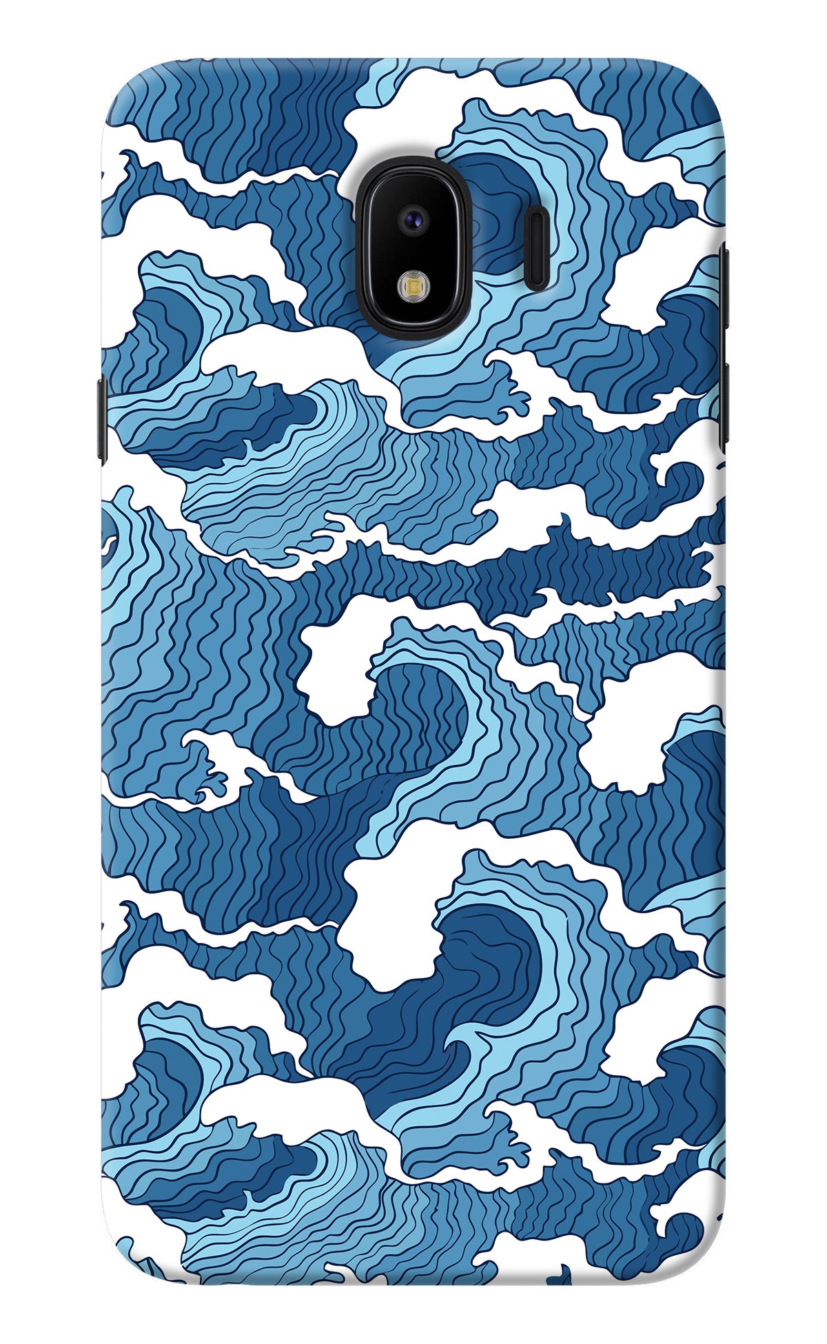 Blue Waves Samsung J4 Back Cover