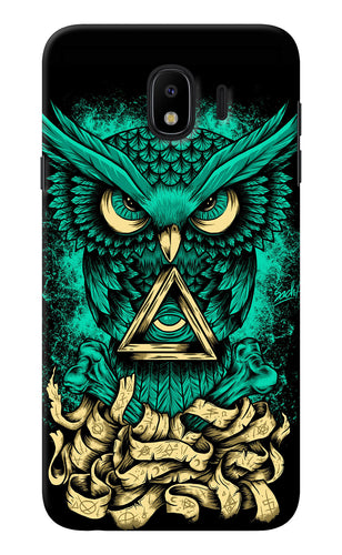 Green Owl Samsung J4 Back Cover