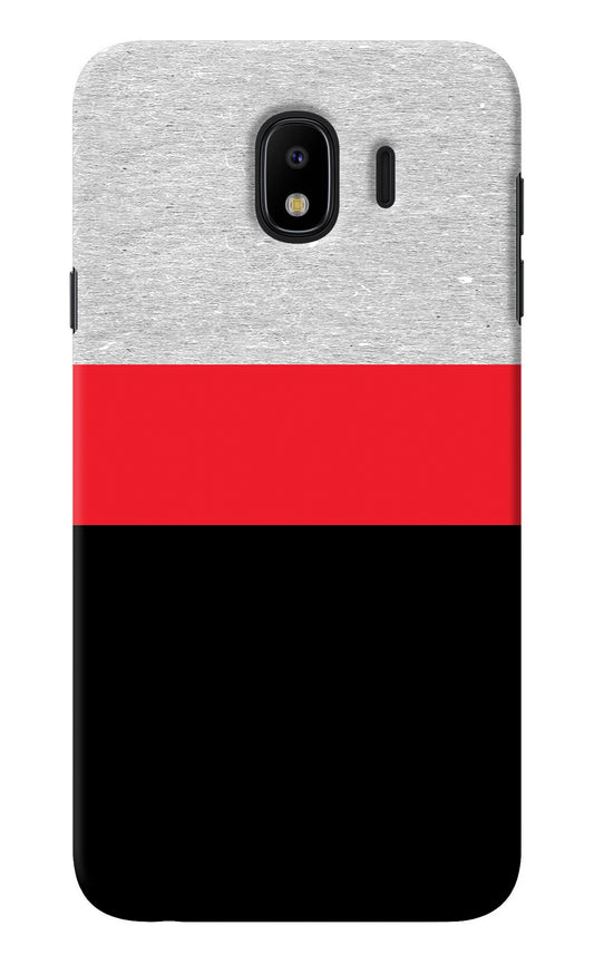 Tri Color Pattern Samsung J4 Back Cover