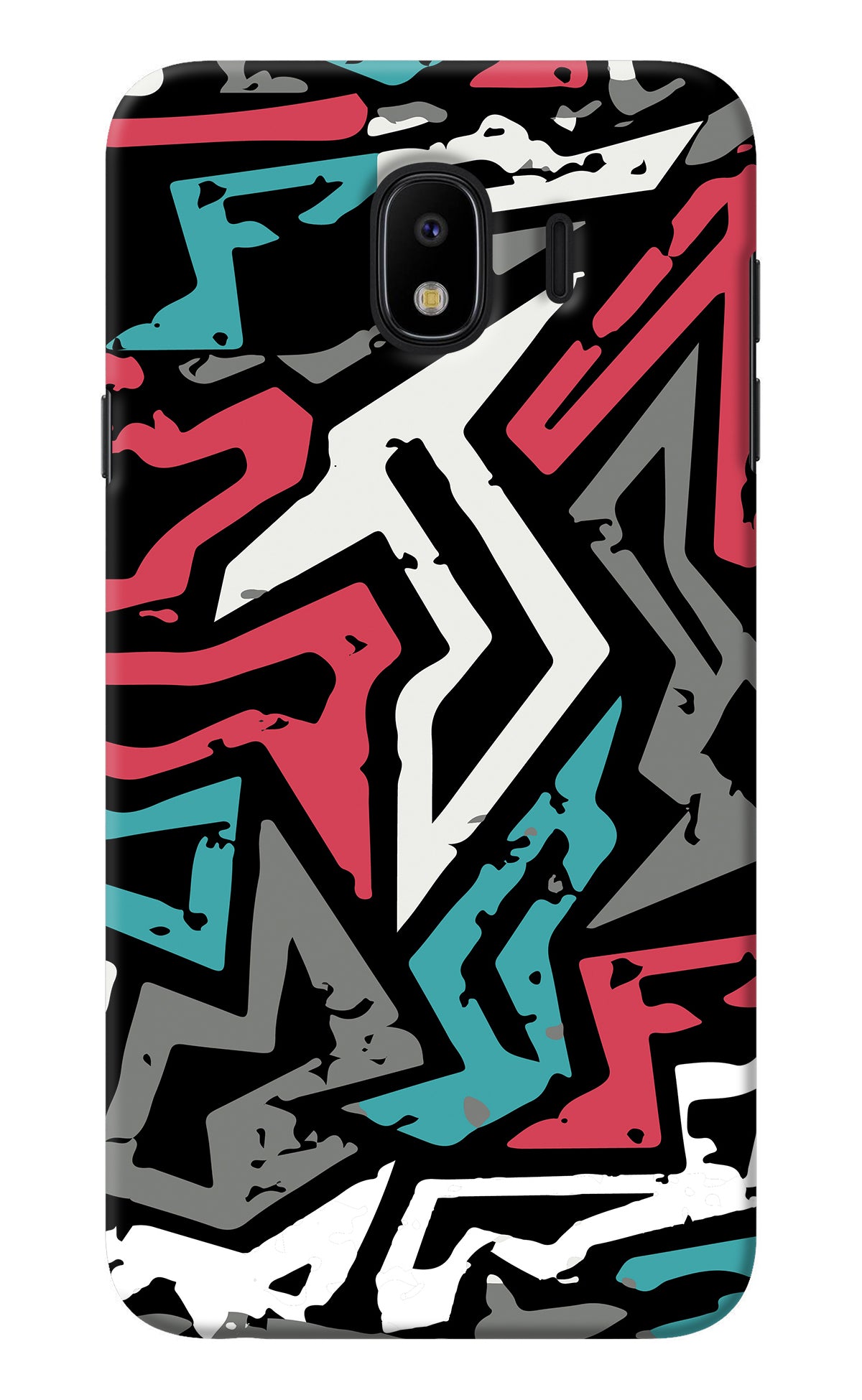 Geometric Graffiti Samsung J4 Back Cover