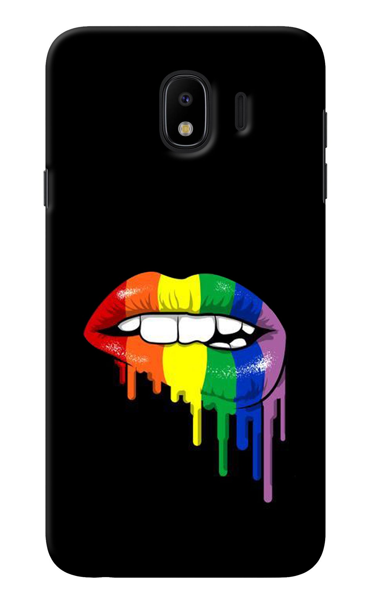 Lips Biting Samsung J4 Back Cover