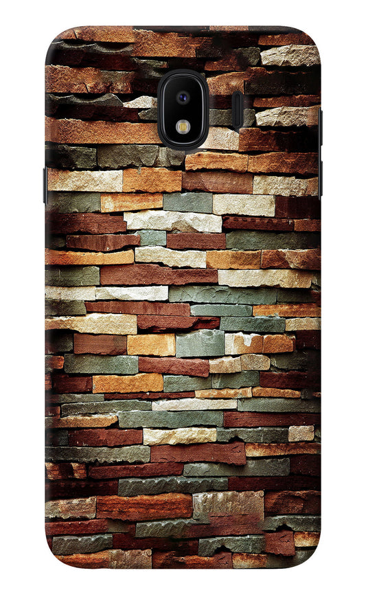 Bricks Pattern Samsung J4 Back Cover