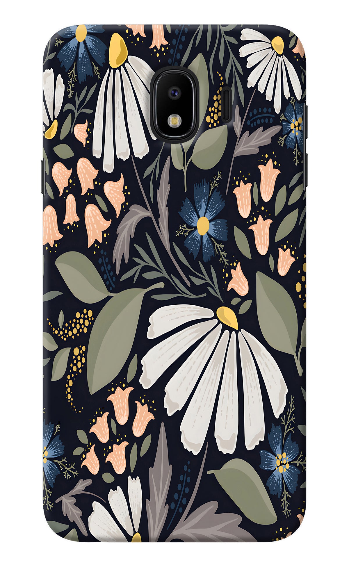 Flowers Art Samsung J4 Back Cover