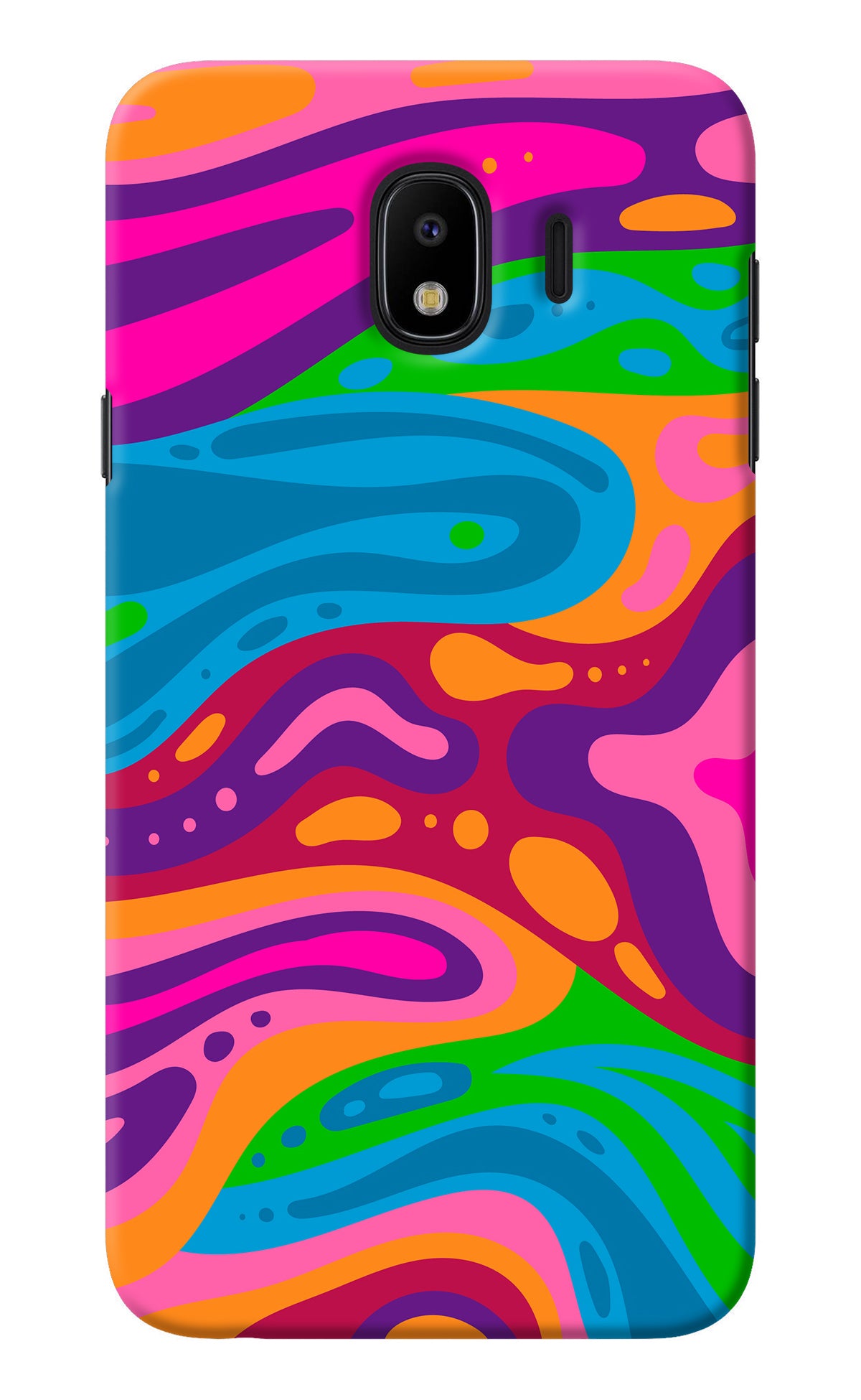 Trippy Pattern Samsung J4 Back Cover