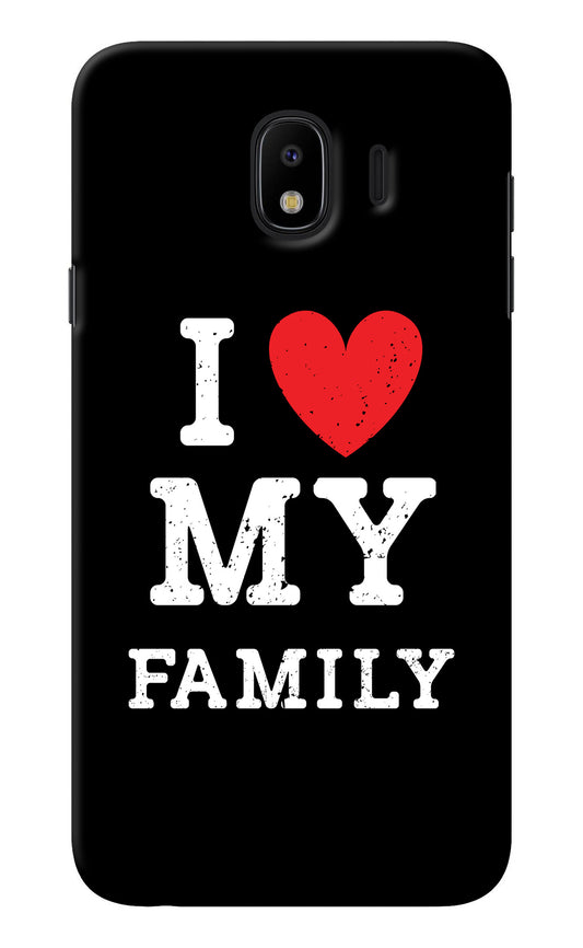 I Love My Family Samsung J4 Back Cover