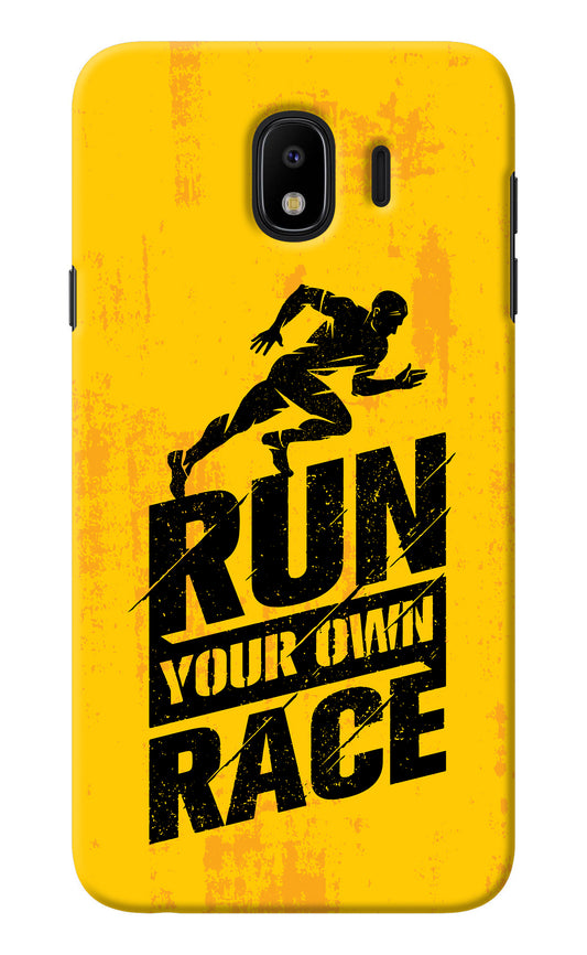 Run Your Own Race Samsung J4 Back Cover