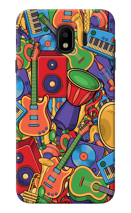Music Instrument Doodle Samsung J4 Back Cover