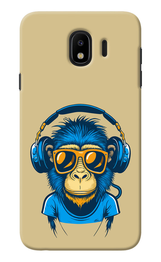 Monkey Headphone Samsung J4 Back Cover