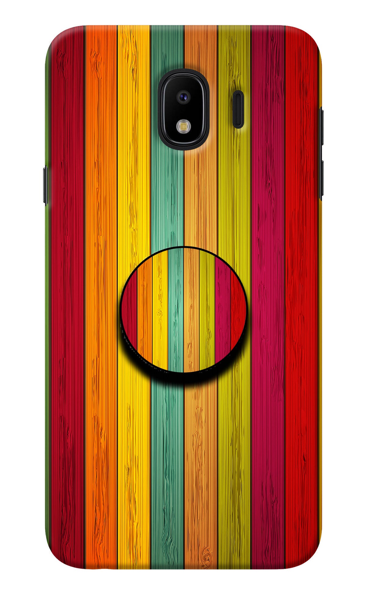 Multicolor Wooden Samsung J4 Pop Case
