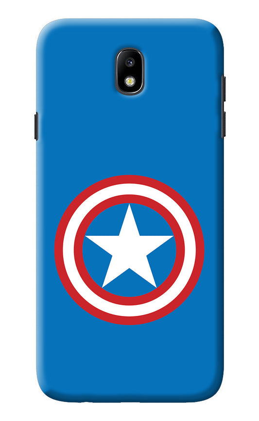 Captain America Logo Samsung J7 Pro Back Cover