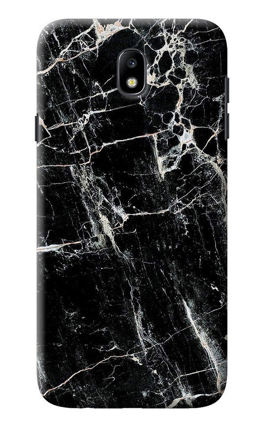 Black Marble Texture Samsung J7 Pro Back Cover