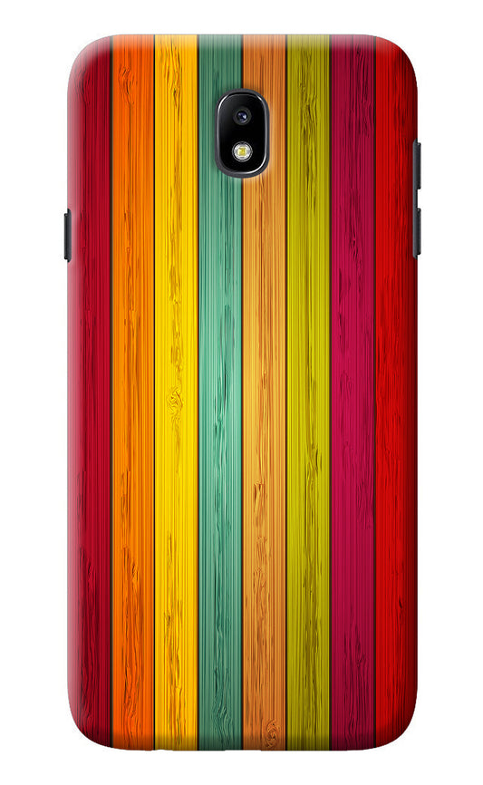 Multicolor Wooden Samsung J7 Pro Back Cover
