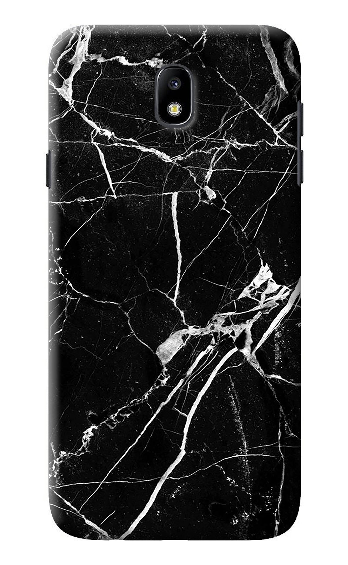 Black Marble Pattern Samsung J7 Pro Back Cover