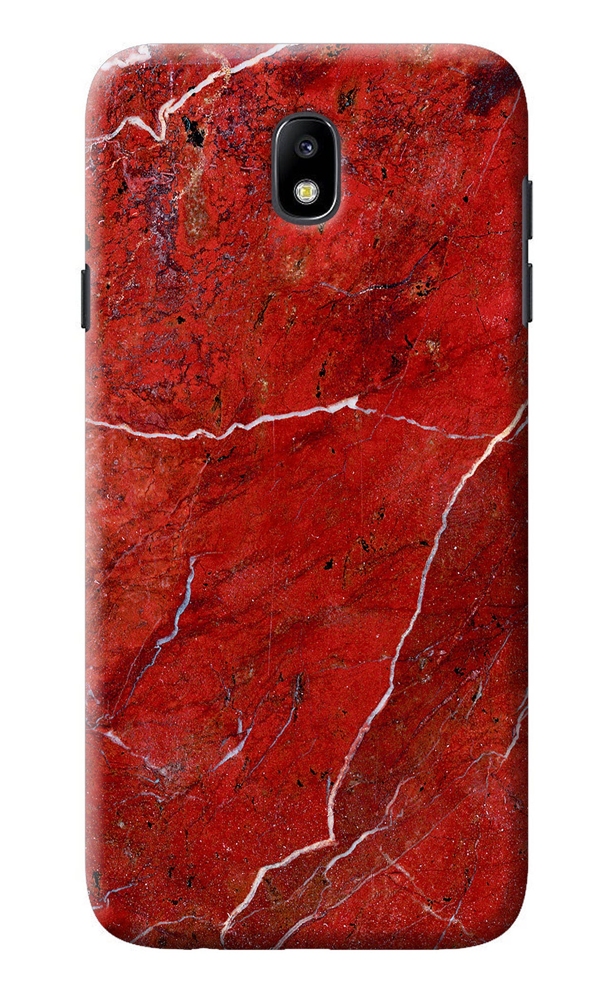 Red Marble Design Samsung J7 Pro Back Cover