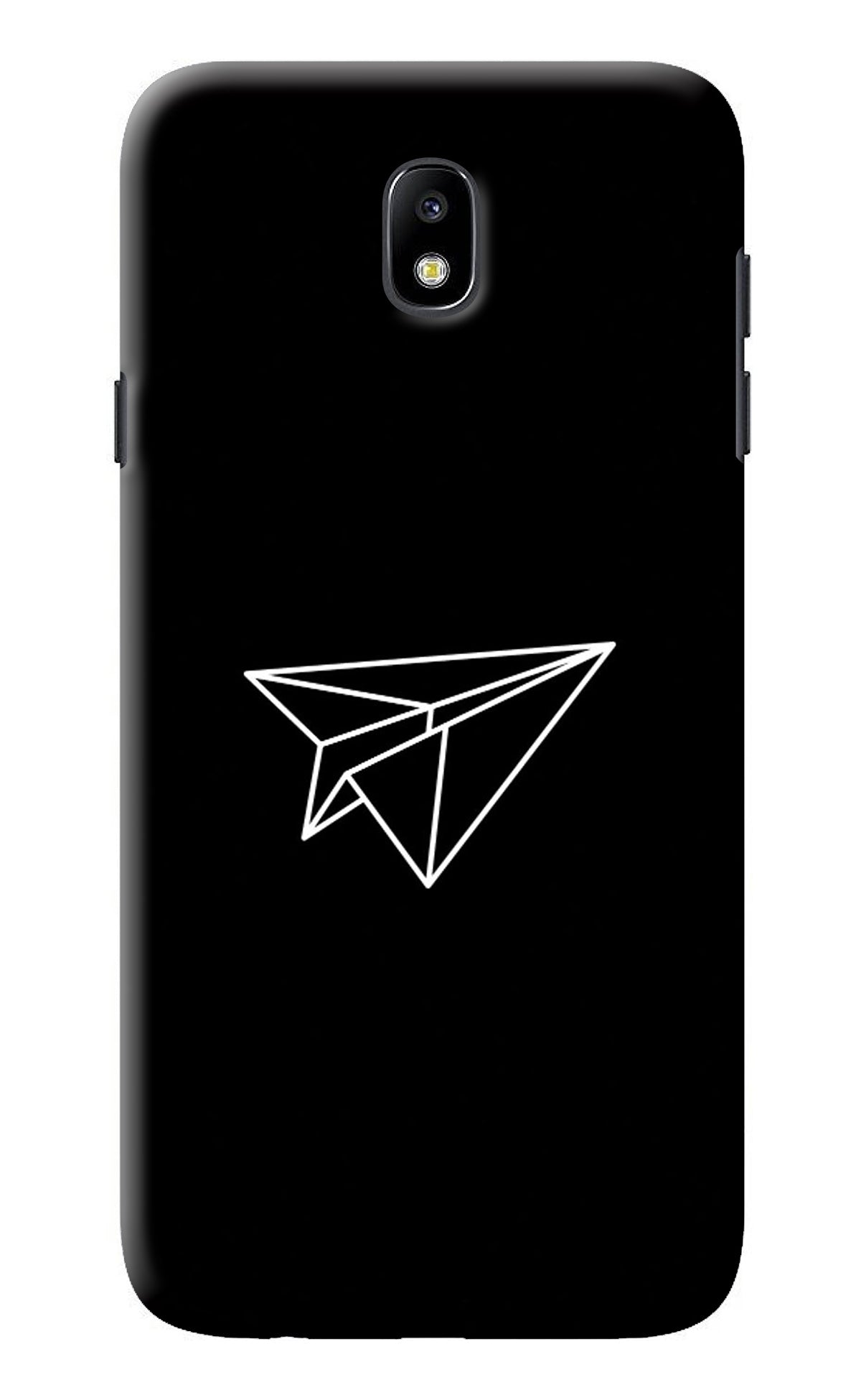 Paper Plane White Samsung J7 Pro Back Cover