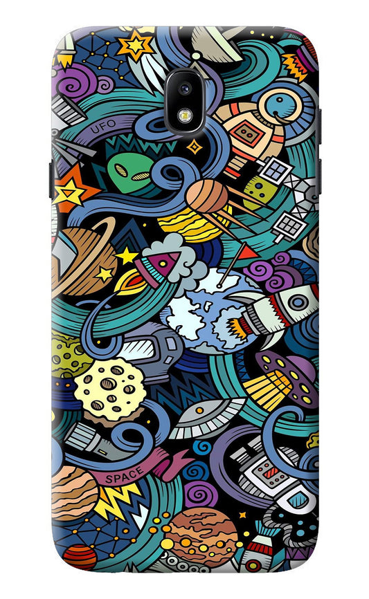 Space Abstract Samsung J7 Pro Back Cover