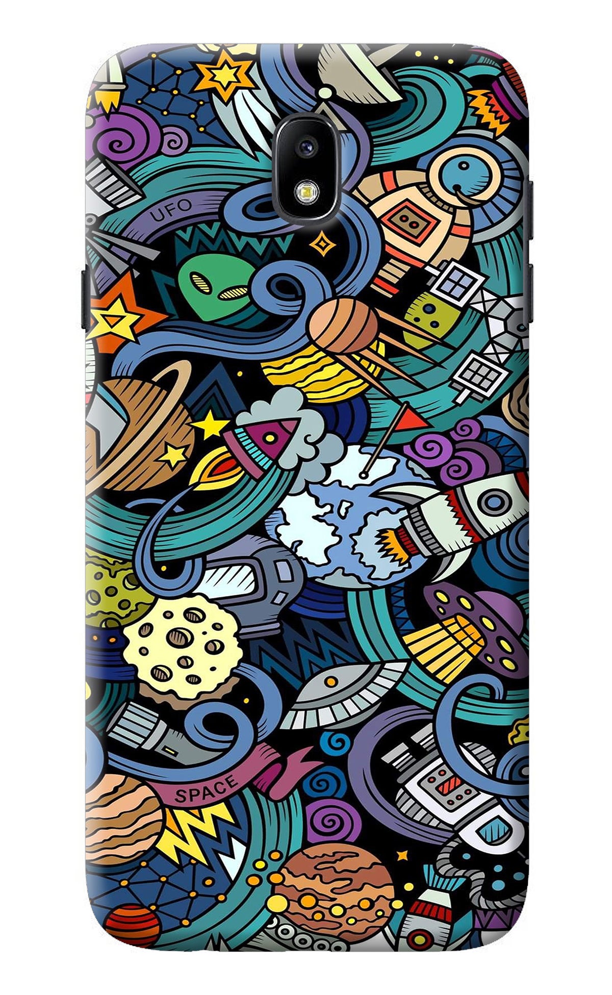 Space Abstract Samsung J7 Pro Back Cover