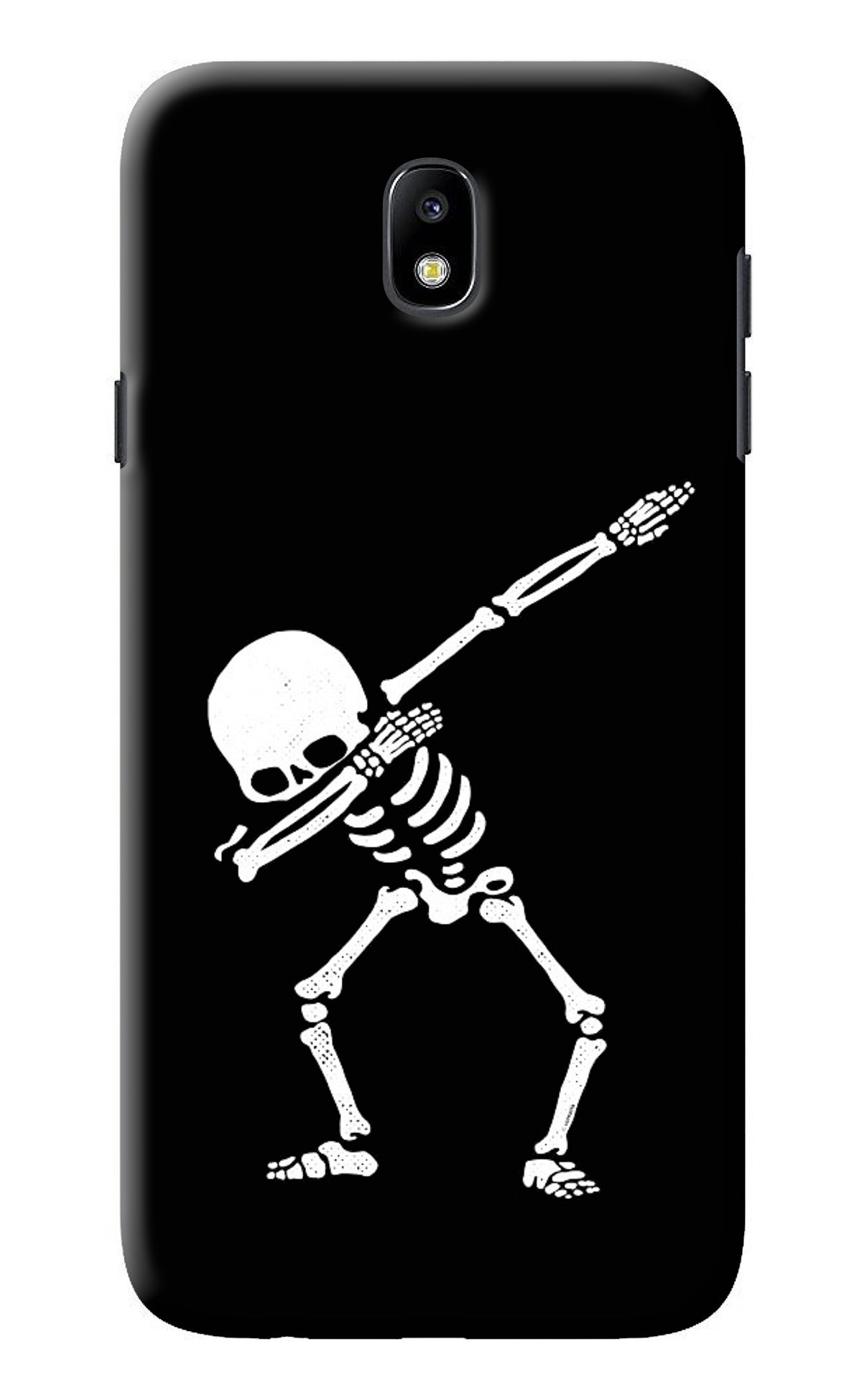 Dabbing Skeleton Art Samsung J7 Pro Back Cover