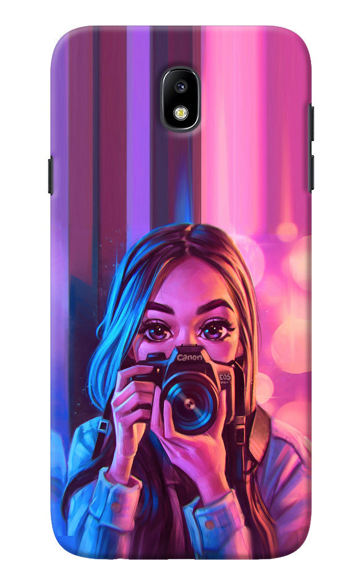 Girl Photographer Samsung J7 Pro Back Cover