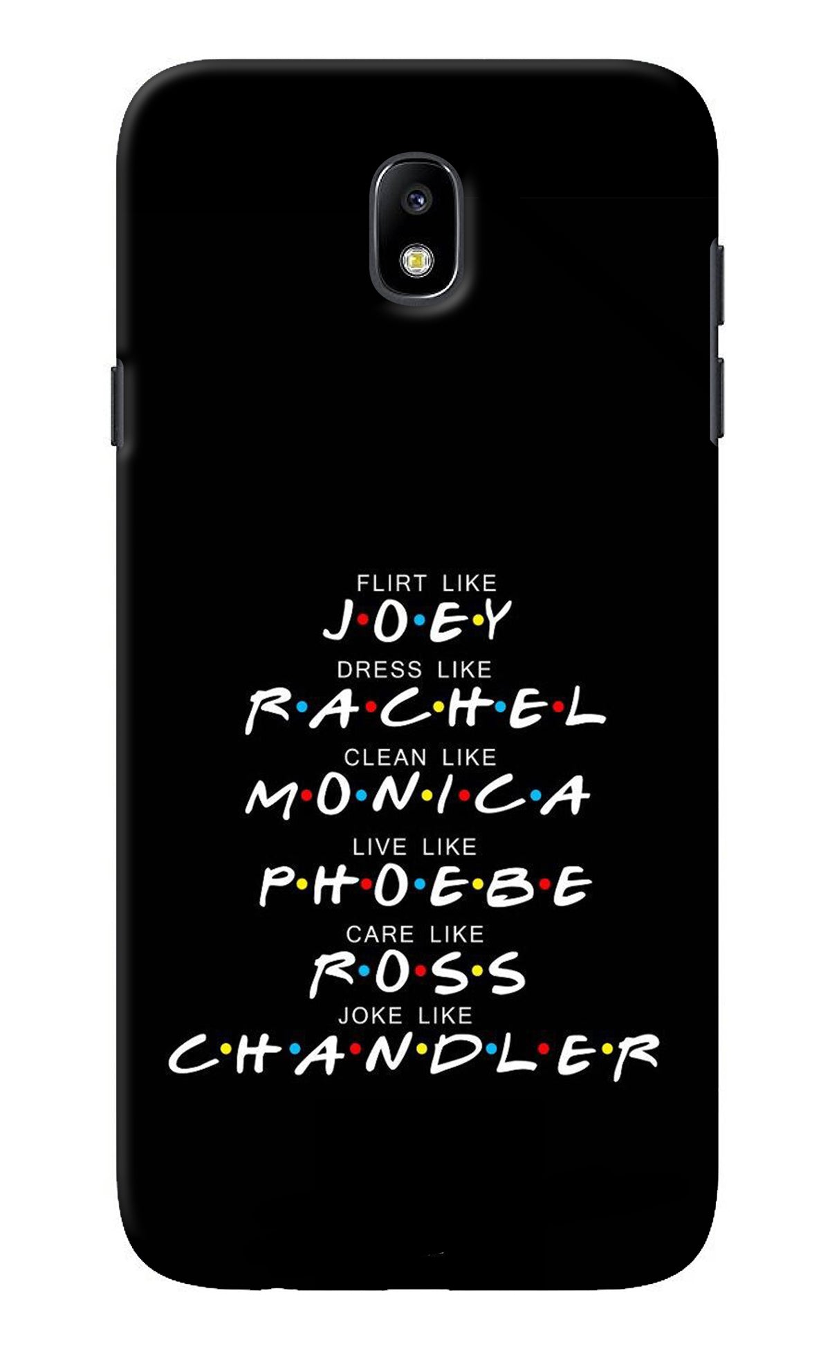 FRIENDS Character Samsung J7 Pro Back Cover