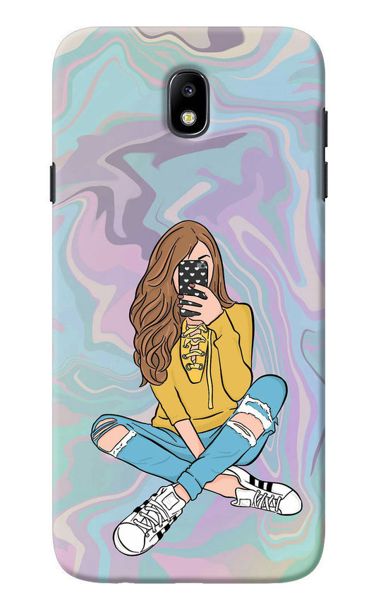 Selfie Girl Samsung J7 Pro Back Cover