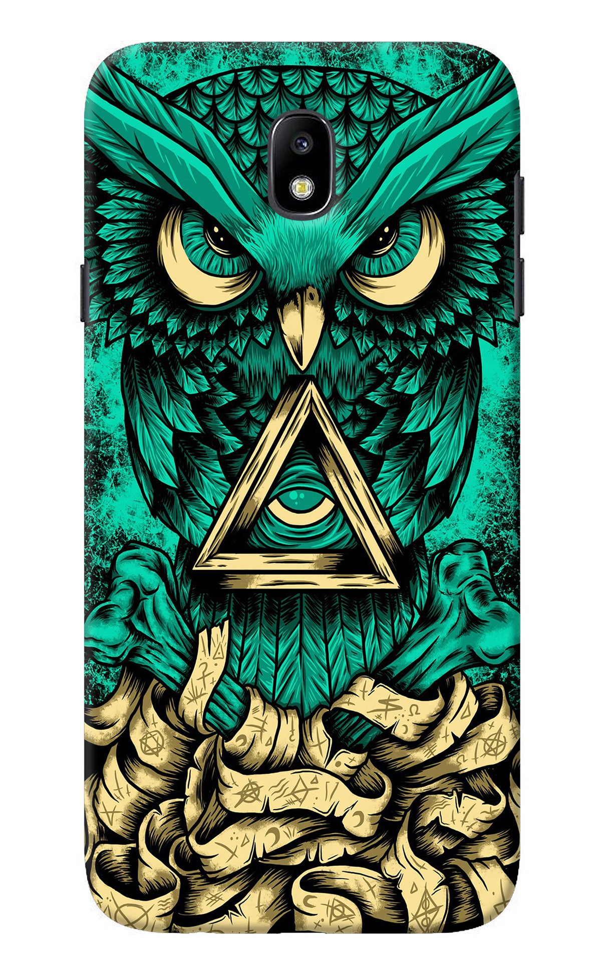 Green Owl Samsung J7 Pro Back Cover