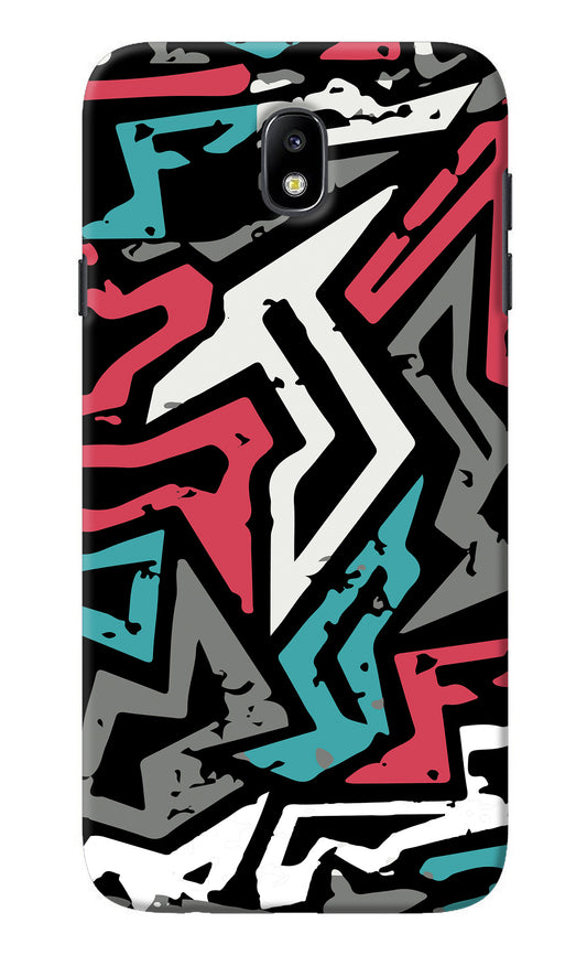 Geometric Graffiti Samsung J7 Pro Back Cover