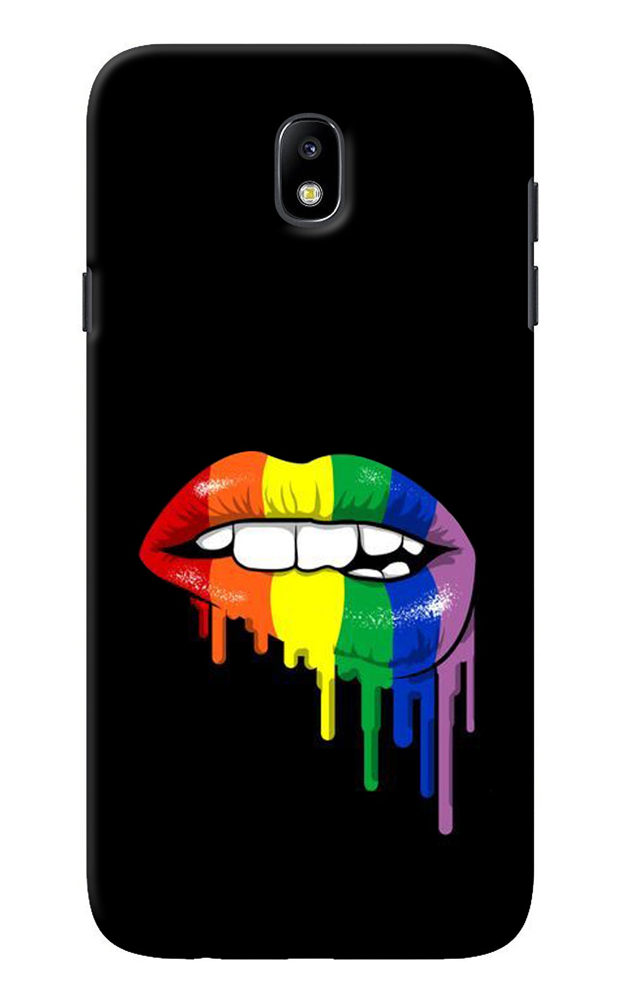 Lips Biting Samsung J7 Pro Back Cover