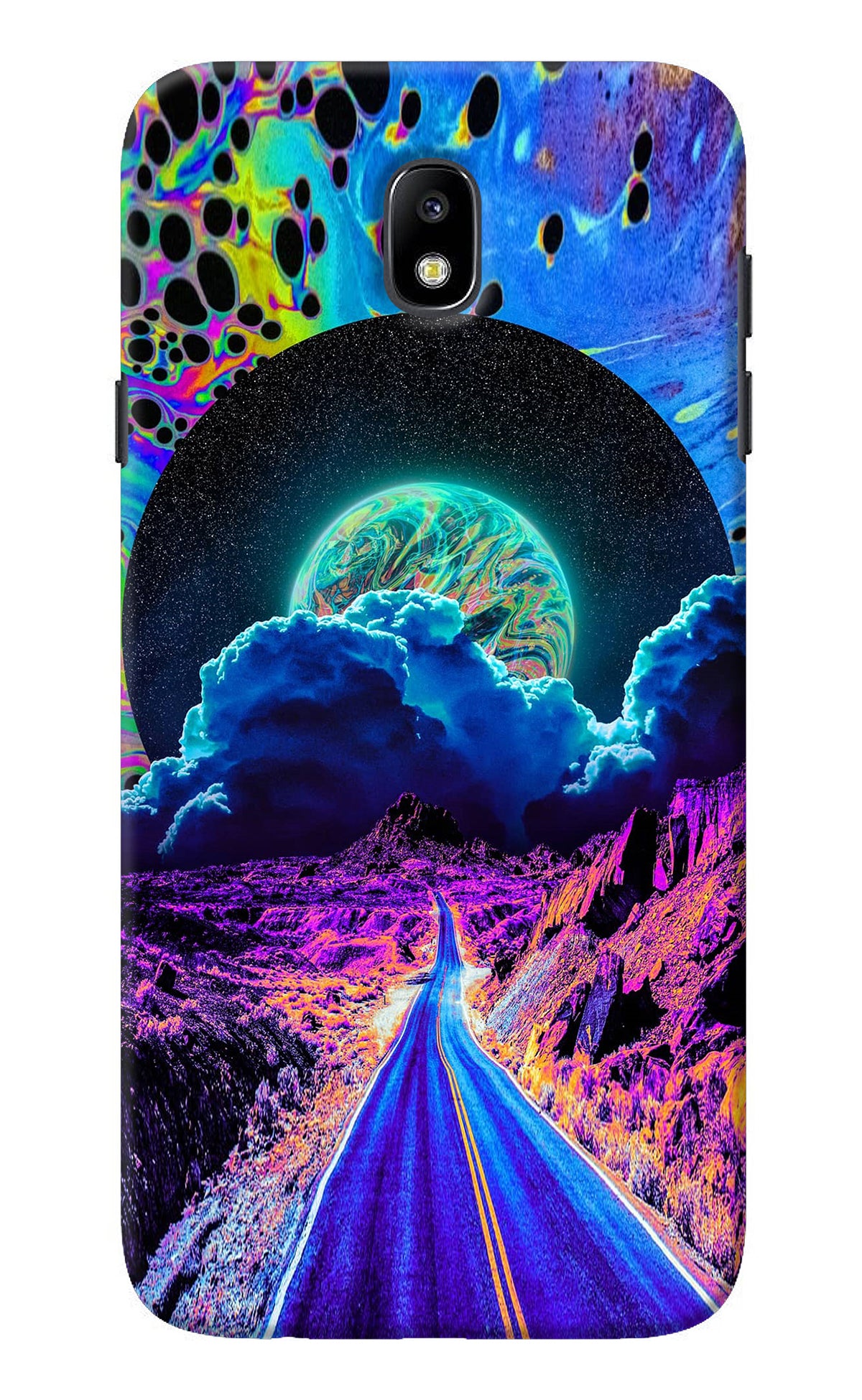 Psychedelic Painting Samsung J7 Pro Back Cover